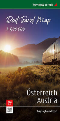 Vorderes Coverbild Österreich, Rail Travel Map 1:500.000, freytag & berndt