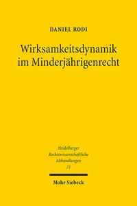 Vorderes Coverbild Wirksamkeitsdynamik im Minderjährigenrecht