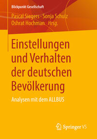 Vorderes Coverbild Einstellungen und Verhalten der deutschen Bevölkerung