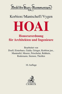 Vorderes Coverbild Honorarordnung für Architekten und Ingenieure (HOAI)
