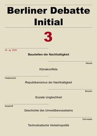 Vorderes Coverbild Berliner Debatte Initial 34 (2023) 3