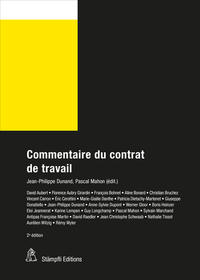 Vorderes Coverbild Commentaire du contrat de travail