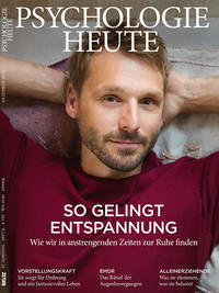 Vorderes Coverbild Psychologie Heute 12/2020: So gelingt Entspannung