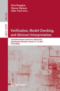 Vorderes Coverbild Verification, Model Checking, and Abstract Interpretation