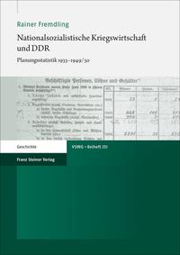 Vorderes Coverbild Nationalsozialistische Kriegswirtschaft und DDR