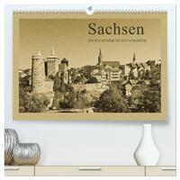 Vorderes Coverbild Sachsen (hochwertiger Premium Wandkalender 2025 DIN A2 quer), Kunstdruck in Hochglanz