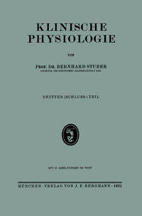 Vorderes Coverbild Klinische Physiologie