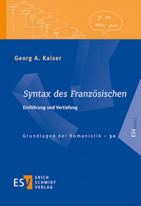 Vorderes Coverbild Syntax des Französischen