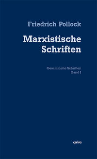 Vorderes Coverbild Marxistische Schriften