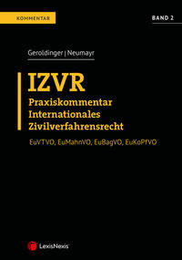 Vorderes Coverbild IZVR Praxiskommentar Internationales Zivilverfahrensrecht