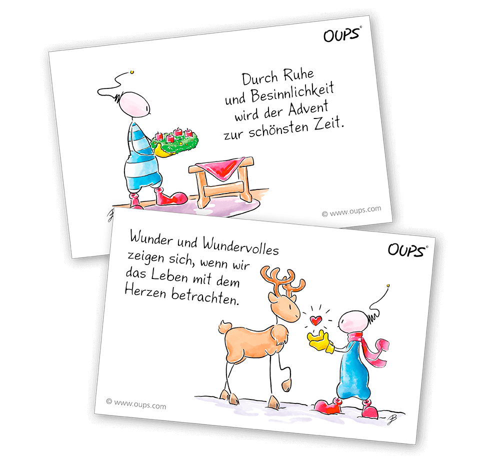 Beispielinhalt (Bild) Oups Kärtchenbox