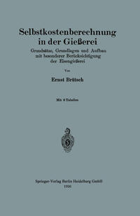 Vorderes Coverbild Selbstkostenberechnung in der Gießerei