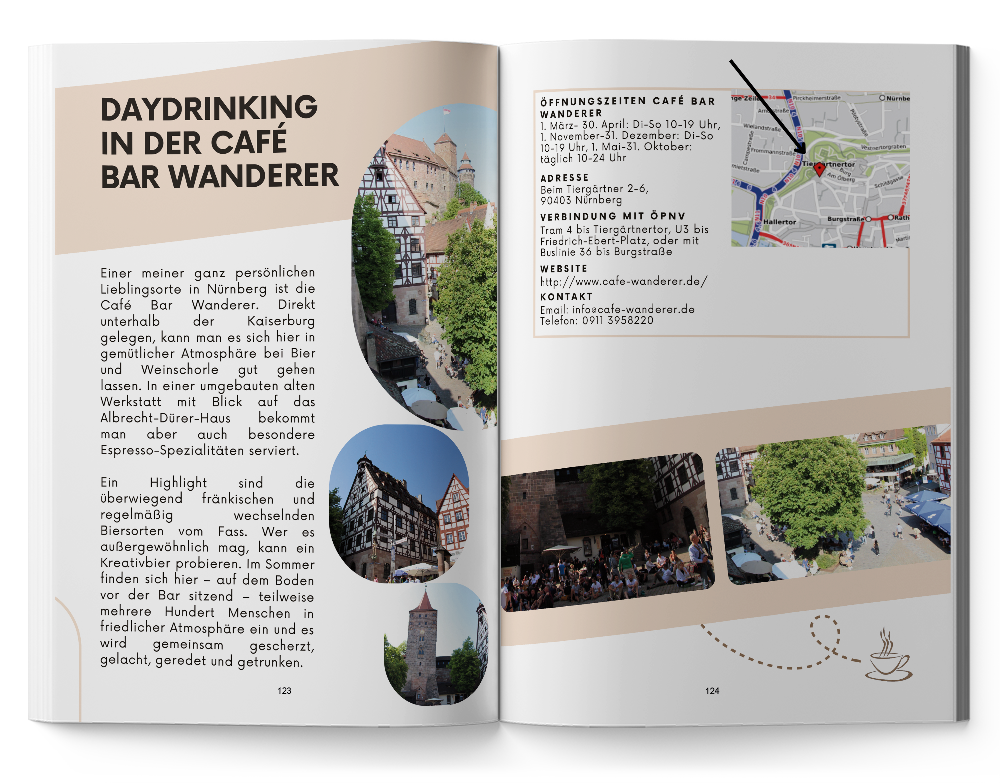 Werbematerial (Bild) Nürnberg Guide mit Hotspots!