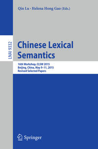 Vorderes Coverbild Chinese Lexical Semantics