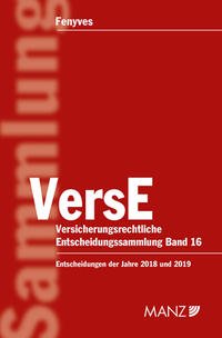 Vorderes Coverbild Versicherungsrechtliche Entscheidungssammlung VersE
