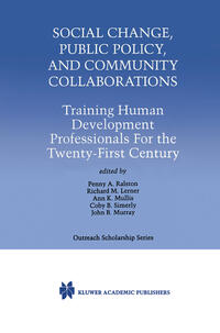 Vorderes Coverbild Social Change, Public Policy, and Community Collaborations