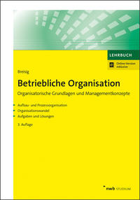 Vorderes Coverbild Betriebliche Organisation