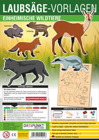 Vorderes Coverbild Laubsägevorlage Einheimische Wildtiere