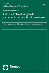 Vorderes Coverbild Aktuelle Entwicklungen des parlamentarischen Petitionswesens