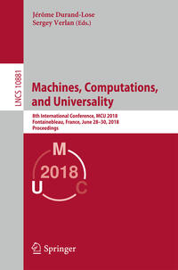 Vorderes Coverbild Machines, Computations, and Universality