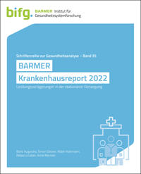Vorderes Coverbild BARMER Krankenhausreport 2022