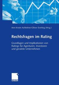 Vorderes Coverbild (hohe Qualität) Rechtsfragen im Rating