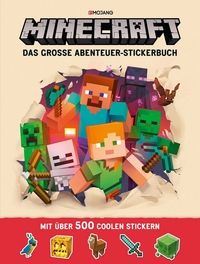 Vorderes Coverbild Minecraft, Das große Abenteuer-Stickerbuch