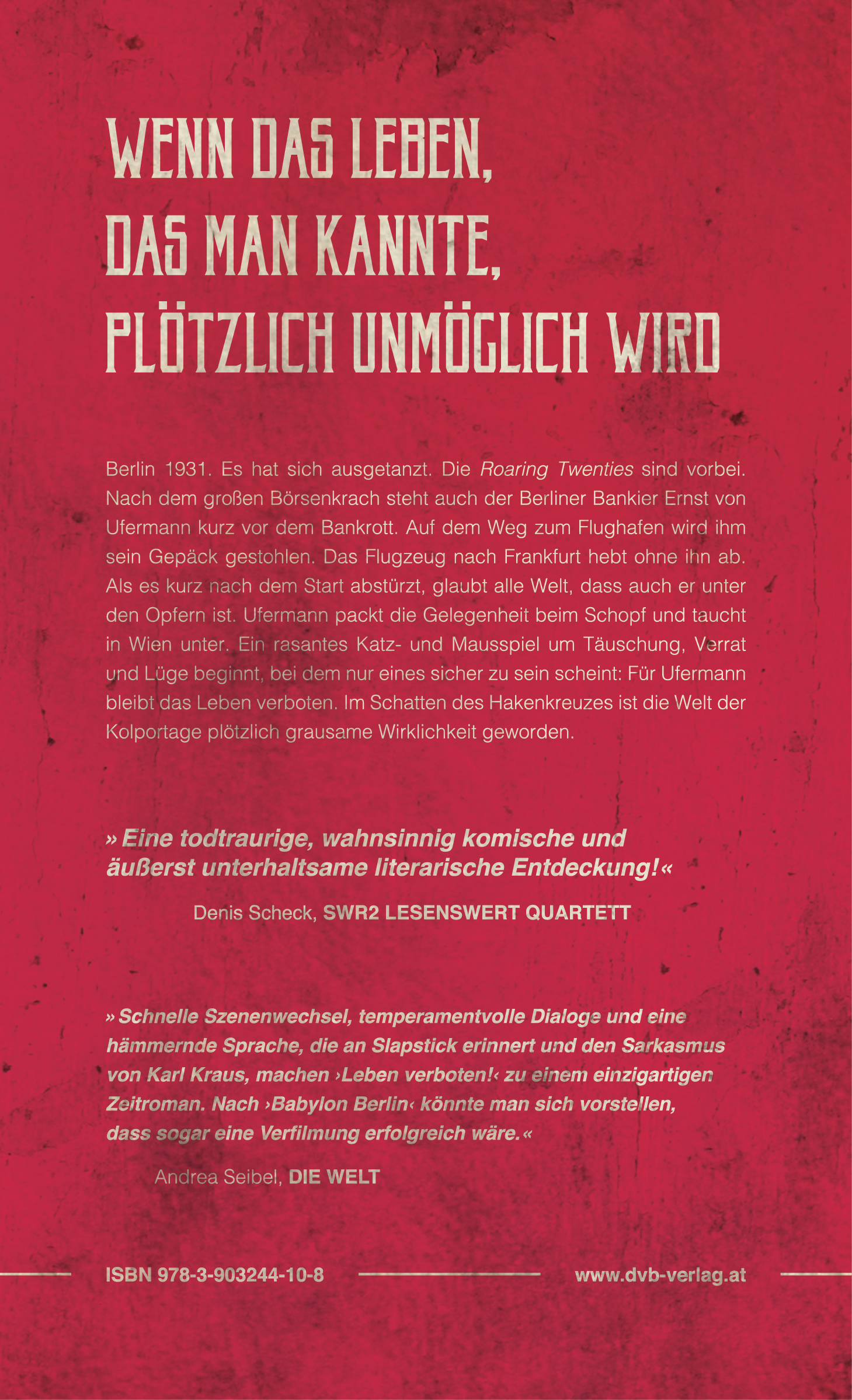 Rückseitencover Leben verboten!