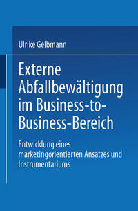 Vorderes Coverbild Externe Abfallbewältigung im Business-to-Business-Bereich