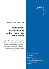 Vorderes Coverbild Verbraucherstreitbeilegung und Verbraucherschutzrecht