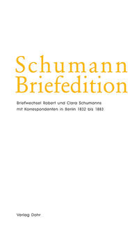 Vorderes Coverbild Schumann-Briefedition / Schumann-Briefedition II.17