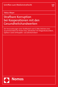 Vorderes Coverbild Strafbare Korruption bei Kooperationen mit den Gesundheitshandwerken
