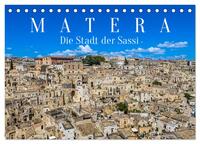 Vorderes Coverbild Matera - Die Stadt der Sassi (Tischkalender 2025 DIN A5 quer), CALVENDO Monatskalender