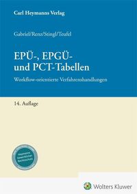 Vorderes Coverbild EPÜ-, EPGÜ- und PCT-Tabellen