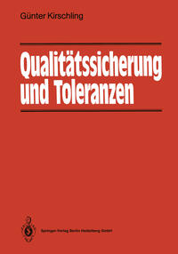 Vorderes Coverbild Qualitätssicherung und Toleranzen