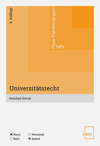 Vorderes Coverbild Universitätsrecht