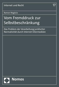 Vorderes Coverbild Vom Fremddruck zur Selbstbeschränkung