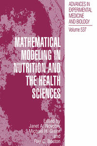 Vorderes Coverbild Mathematical Modeling in Nutrition and the Health Sciences