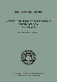 Vorderes Coverbild Annual Bibliography of Indian Archaeology