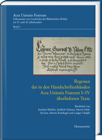 Vorderes Coverbild Acta Unitatis Fratrum. Dokumente zur Geschichte der Böhmischen Brüder im 15. und 16. Jahrhundert