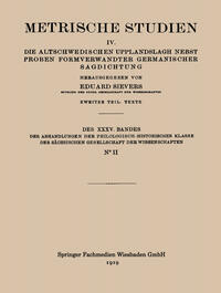 Vorderes Coverbild Metrische Studien