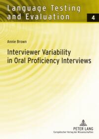 Vorderes Coverbild Interviewer Variability in Oral Proficiency Interviews