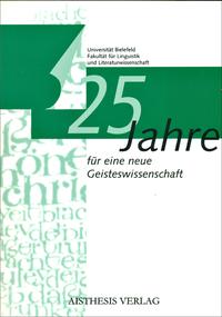 Vorderes Coverbild 25 Jahre für eine neue Geisteswissenschaft
