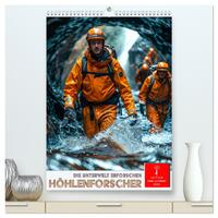 Vorderes Coverbild Höhlenforscher - die Unterwelt erforschen (hochwertiger Premium Wandkalender 2025 DIN A2 hoch), Kunstdruck in Hochglanz