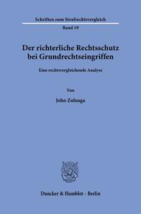 Vorderes Coverbild Der richterliche Rechtsschutz bei Grundrechtseingriffen.