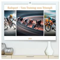 Vorderes Coverbild Radsport – Vom Training zum Triumph (hochwertiger Premium Wandkalender 2026 DIN A2 quer), Kunstdruck in Hochglanz