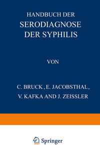 Vorderes Coverbild Handbuch der Serodiagnose der Syphilis