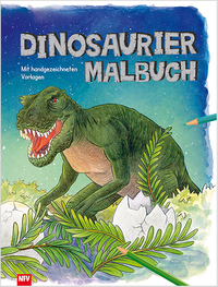 Vorderes Coverbild Dinosaurier - Malbuch
