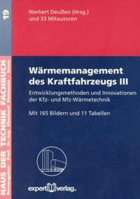 Vorderes Coverbild Wärmemanagement des Kraftfahrzeugs / Wärmemanagement des Kraftfahrzeugs, III: