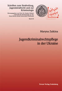Vorderes Coverbild Jugendkriminalrechtspflege in der Ukraine